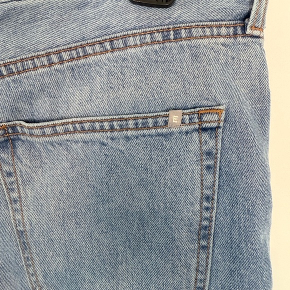 Everlane Men's Denim Cut-Off Shorts. Size 34. Buttonfly. Frayed Hems. - Picture 9 of 14